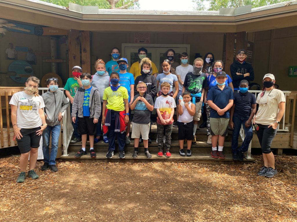 Students from The Open Doorway visited Busch Wildlife Sanctuary. Courtesy Busch Wildlife Sanctuary