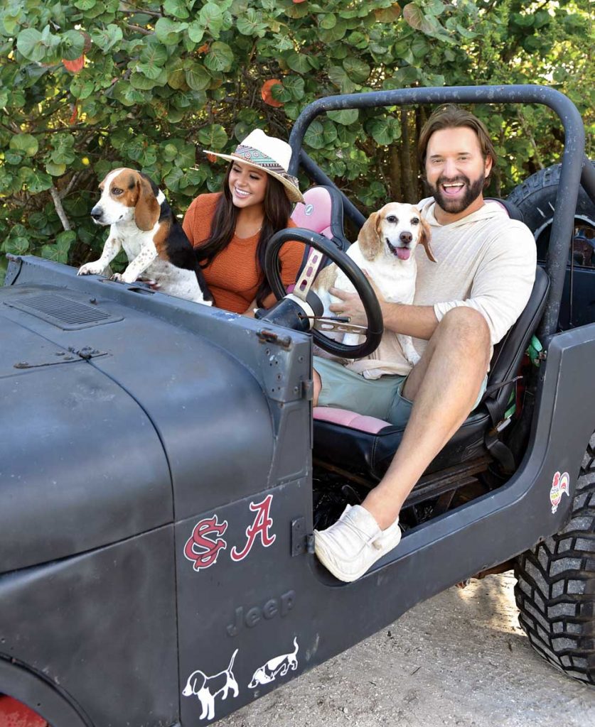 Family trips to the beach are more fun in Ricky’s 1979 CJ-7 Jeep, which he bought in Nashville eight years ago. Photography by Tracey Benson