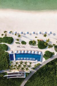 The beach club. Photo courtesy of The St. Regis Kanai Resort in Riviera Maya