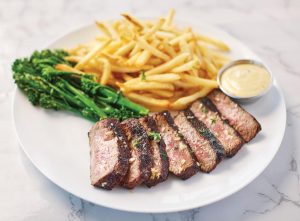 Steak frites. Photo courtesy of Lessing's Hospitality Group