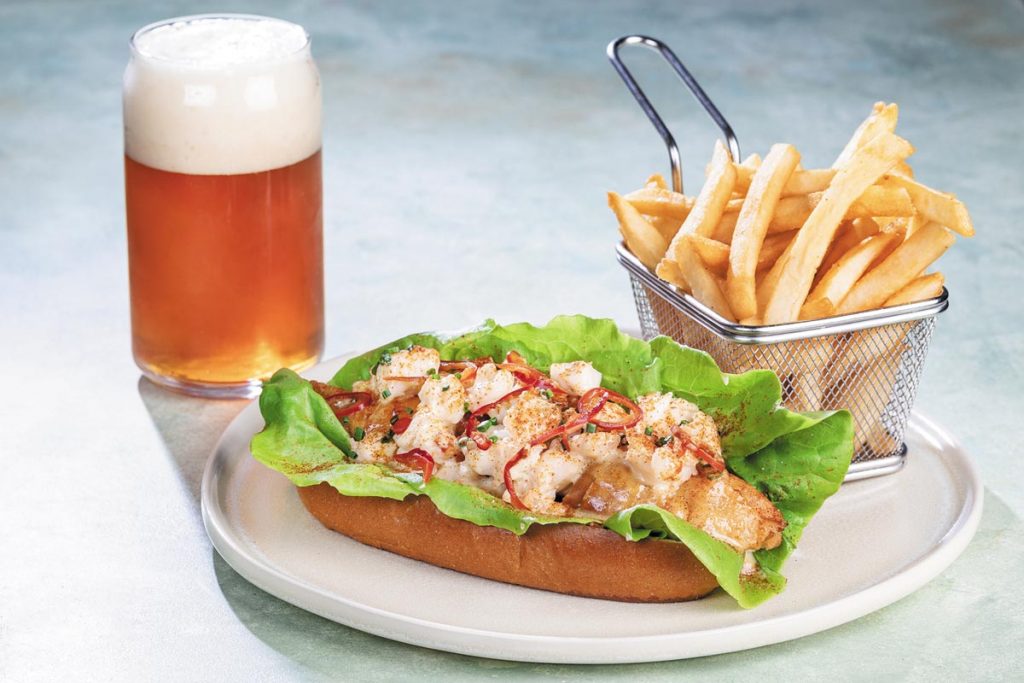 Butter Poached Lobster Roll. Photo by Pat