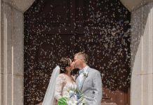 Three Local Couples Say “I Do” Samantha Williams Travis and Jacob Travis got married at St. Christopher Catholic Church in Hobe Sound. Photo by Tommy Allore
