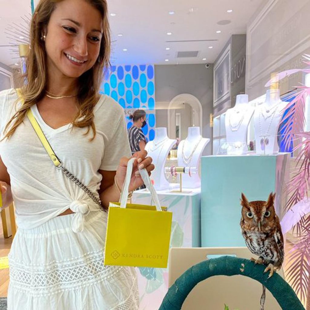 Join Busch Wildlife Sanctuary and its animal ambassadors at Kendra Scott in The Gardens Mall May 28. Photo courtesy of Busch Wildlife Sanctuary