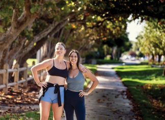 On a Roll with The Blading Babes Talia Schizzano and Chelsea Paine of The Blading Babes. Photo by Steven Martine